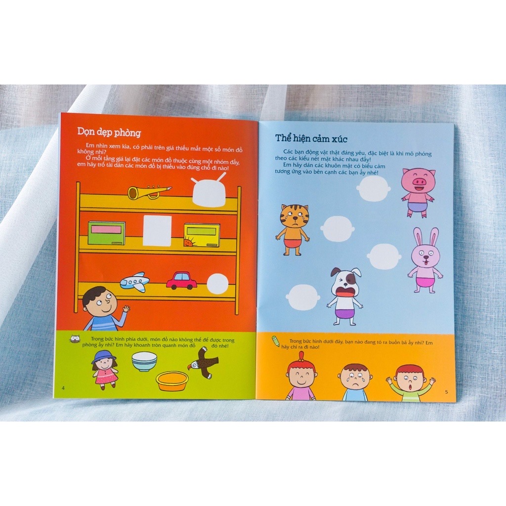 Sách - 300 miếng bóc dán sticker thông minh cho bé 3-12 tuổi