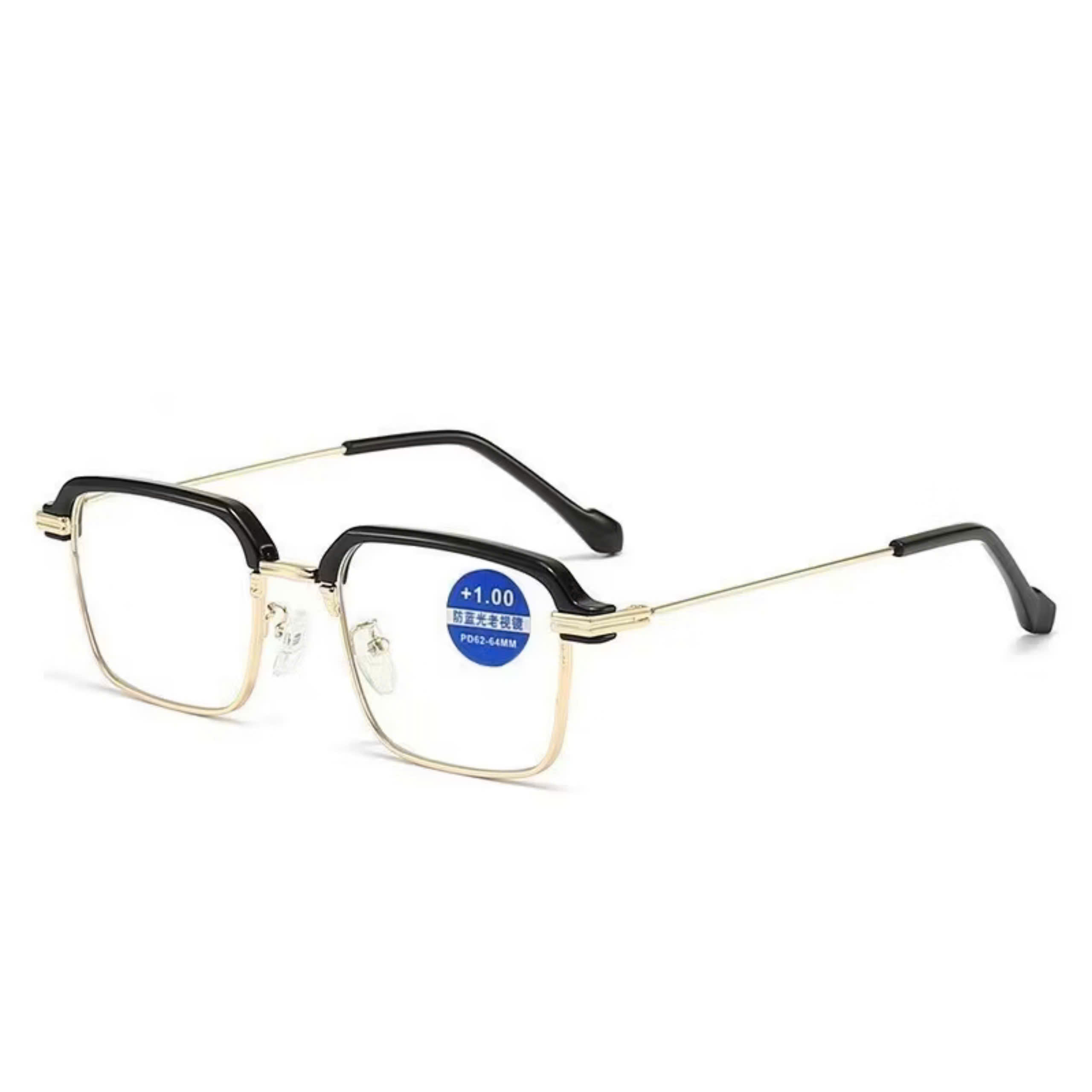Kính  đọc sách đổi màu khi nắng phom vuông phù hợp cho nam và nữ độ từ 1.0-4.0 độ