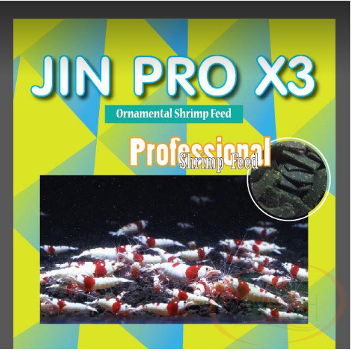 Thức ăn tép Min Jin Pro X3 Shrimp Feed tăng màu bổ sung khoáng lột vỏ tôm tép cảnh