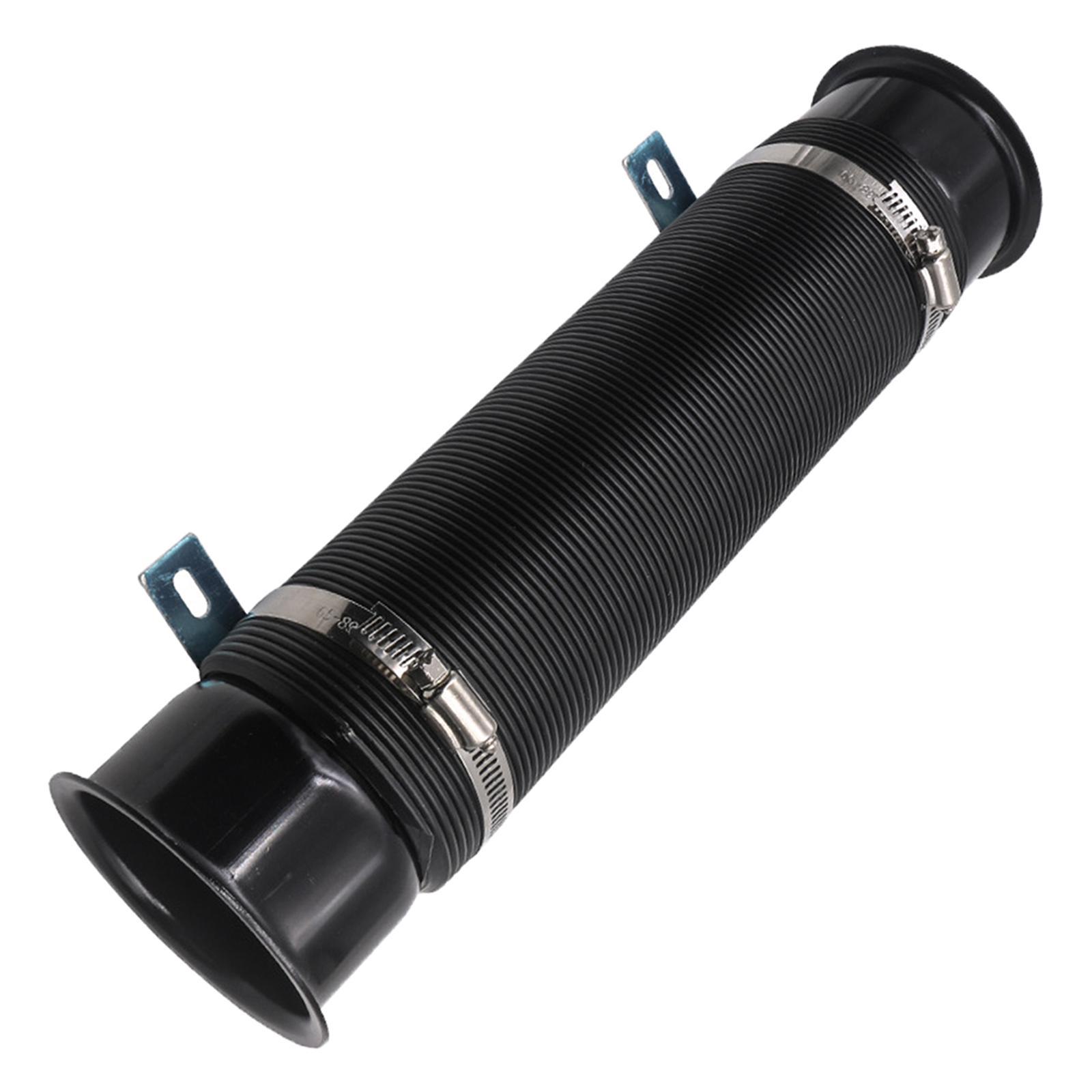 3" Adjustable Air Intake Hose Pipe, Flexible Turbo Cold Air Intake Tube Unfold 100cm Car Supplies