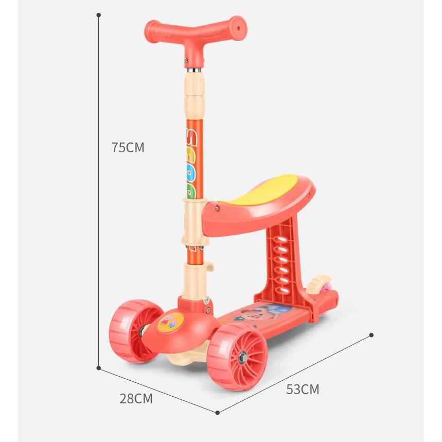 Xe scooter cho bé, có ghế ngồi quá chắc ,bánh xe phát sáng