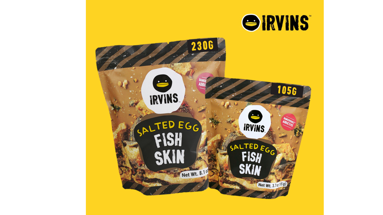Combo IRVINS Da cá trứng muối 230g + Da cá trứng muối 105g