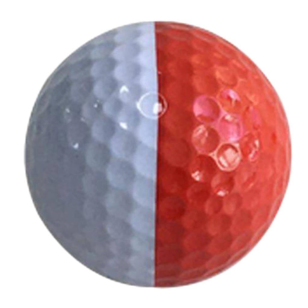 2 Pack Practice Golf Balls - Performance Synthetic Rubber - 42.7mm Diameter