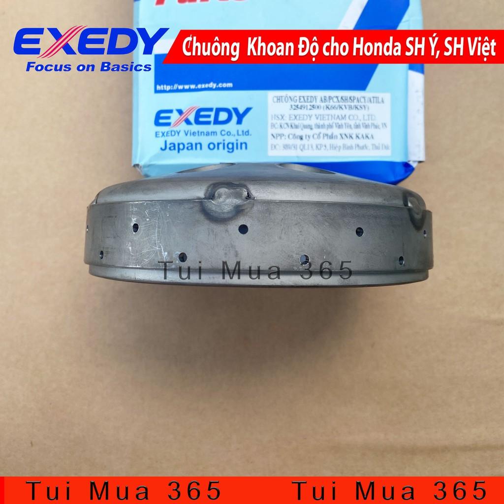 Chuông EXEDY Khoan Độ cho xe Honda SH Ý, SH Việt, Dylan, A Còng