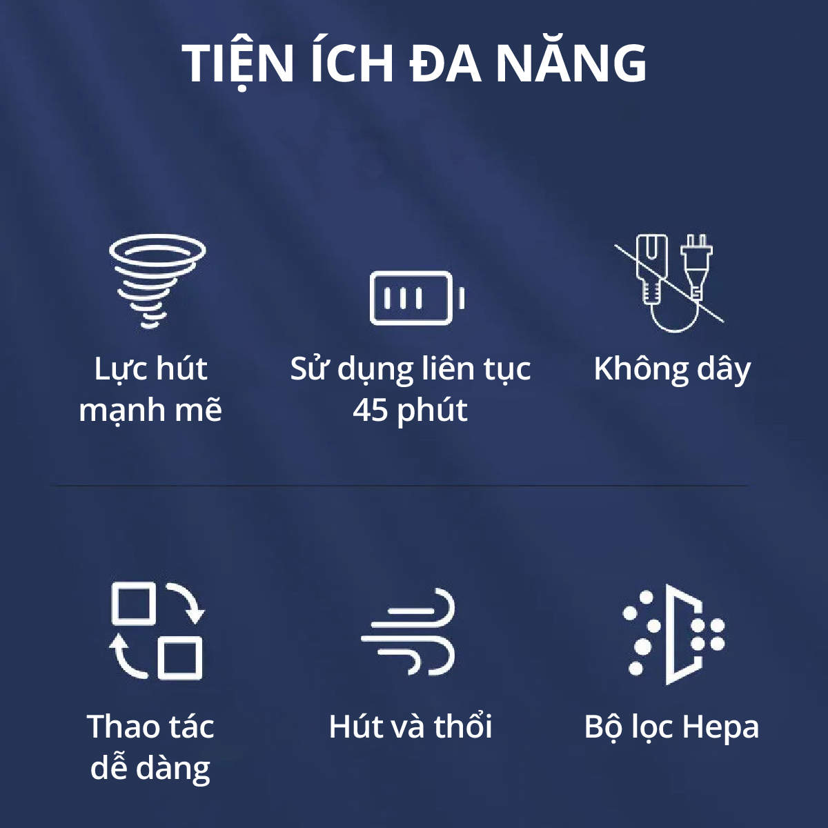 Máy Hút Thổi Bụi Không Dây MK367 kèm phụ kiện hút bụi - Hàng chính hãng