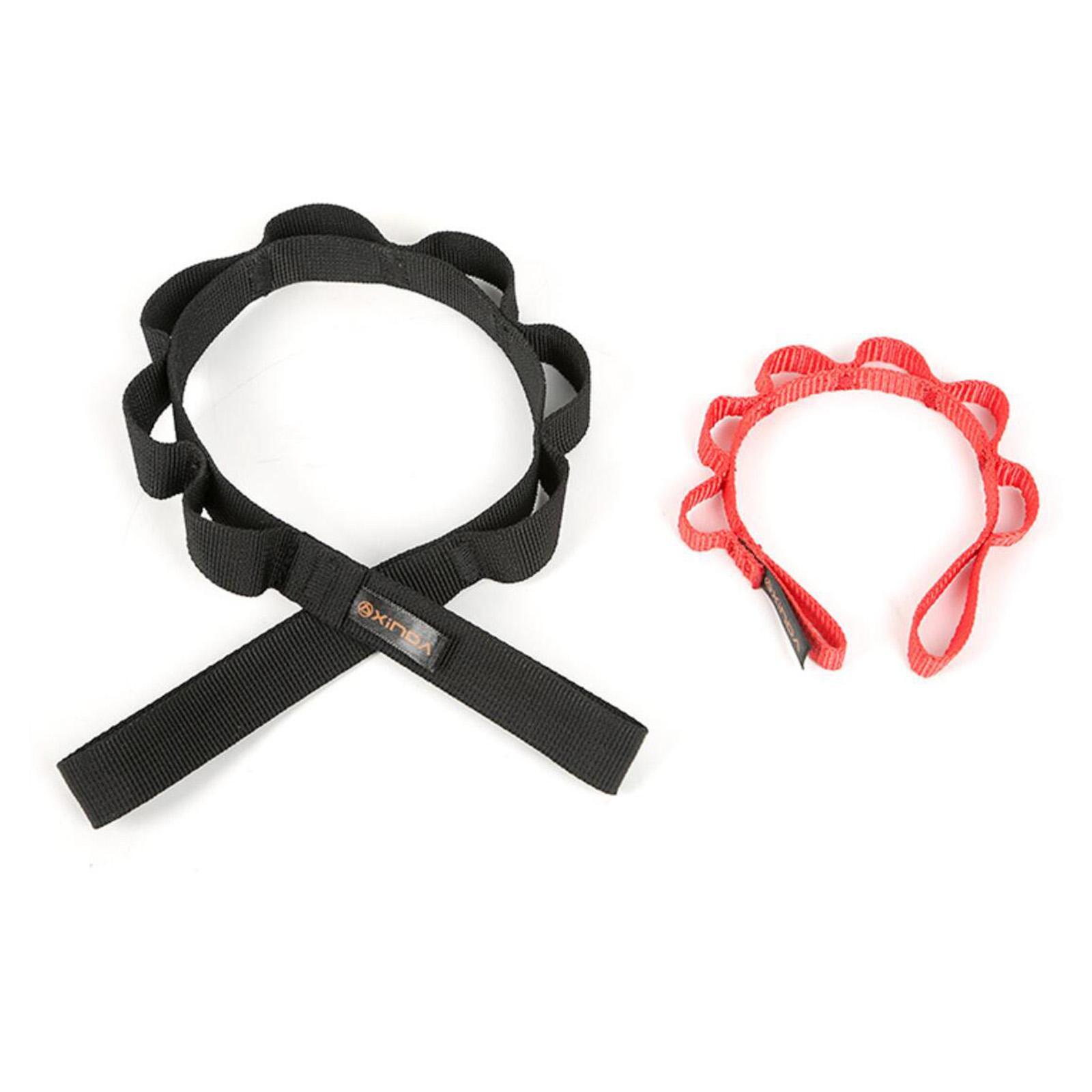 2-3pack Outdoor Climbing Daisy Chain Rope Sling Strap Rappelling Downhill Red