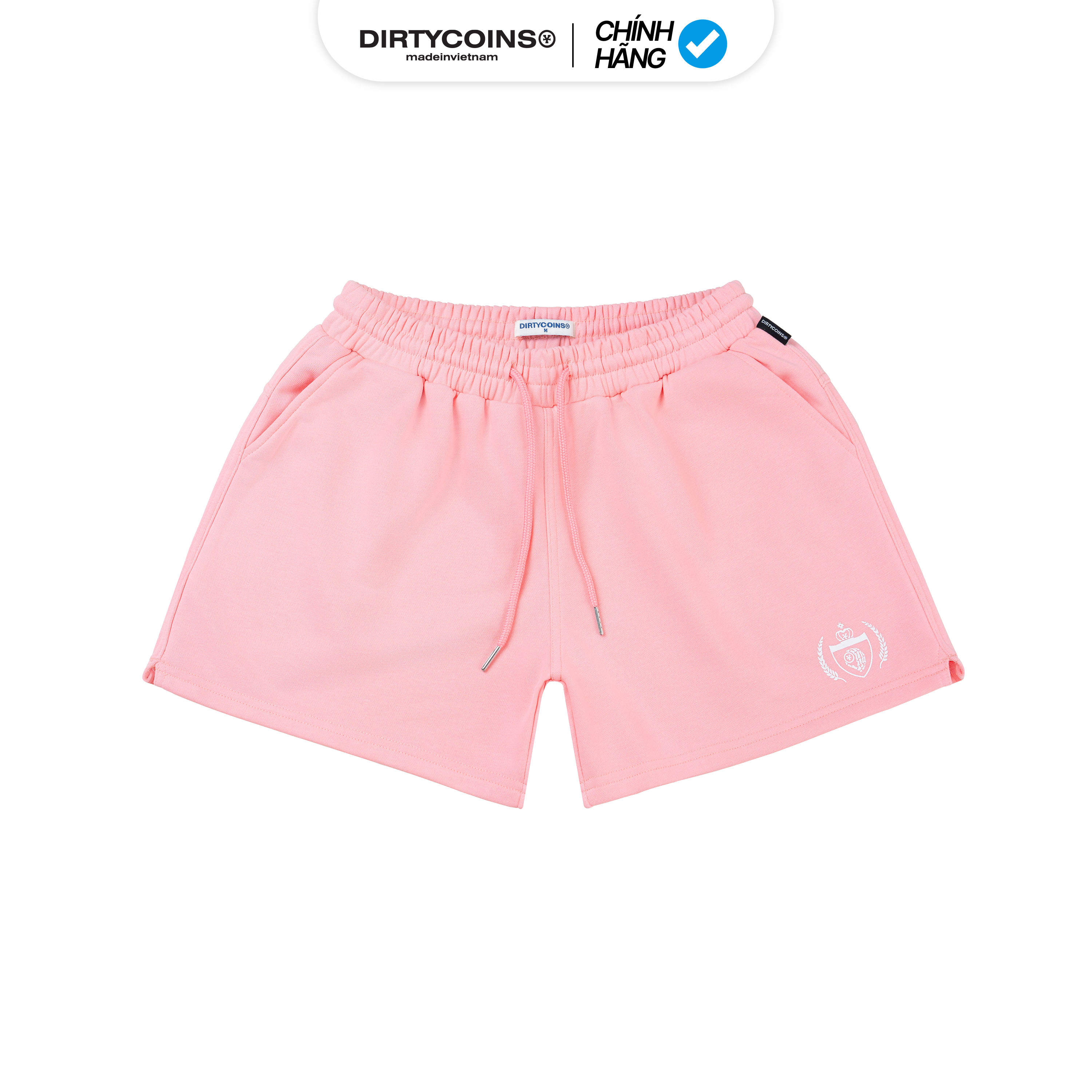 Combo Quần Áo DirtyCoins Sweatshirt Academy Script + Sweatshorts Academy - Pink