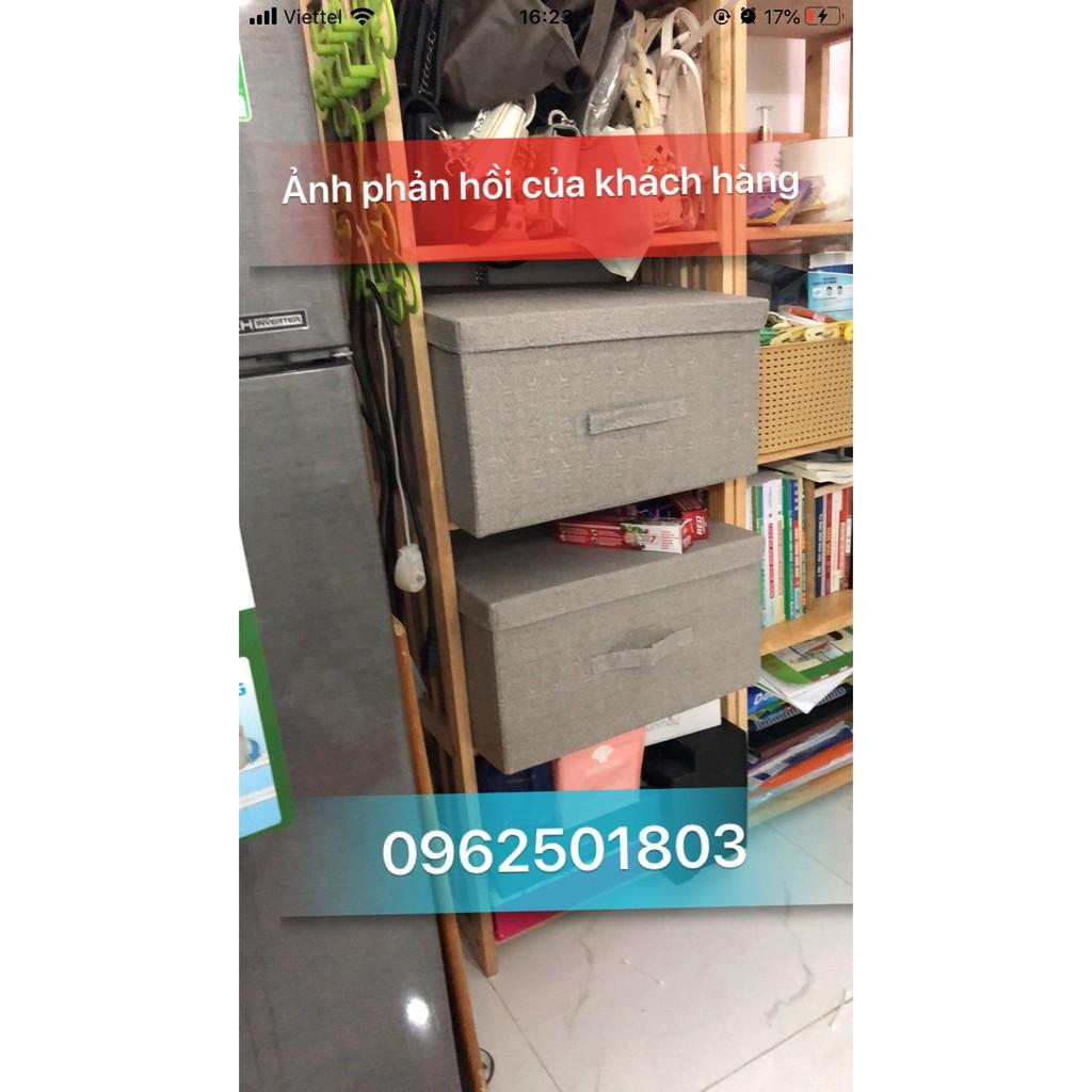 Hộp Đựng Quần Áo xuất thị trường Hàn Quốc sang trọng size lớn 45x33xH23cm