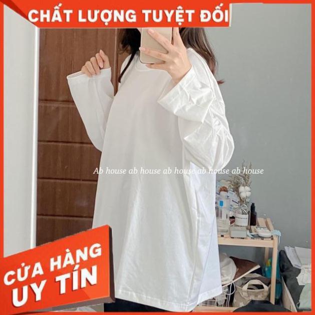 Áo Thun Tay dài ️Trơn Long Tee Form Hàn Xẻng Uzzlang Unisex