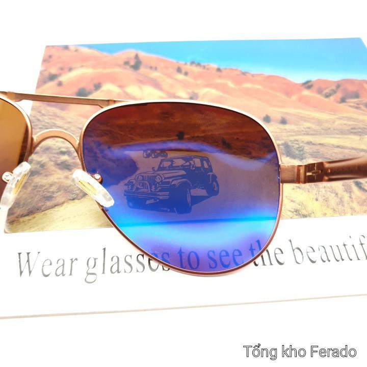 Mắt kính nam thời trang tròng kính chống chói, chống tia UV400 BEE207 tặng hộp + khăn