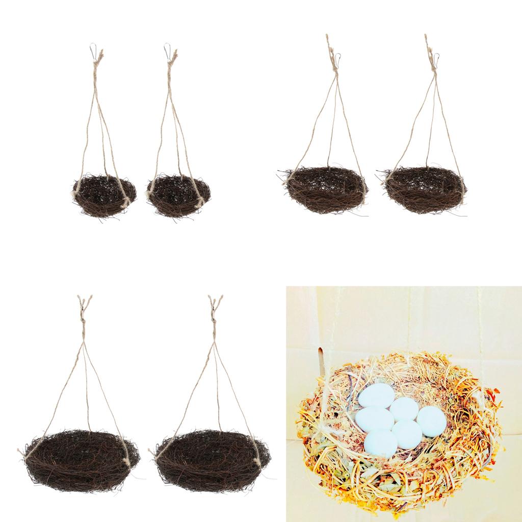 2pcs Parrot Swing Hanging Chew Toy Parakeet Budgie Cockatiel Nest Hammock