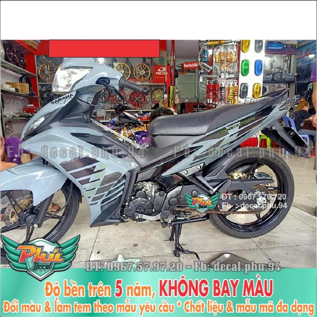 Tem rời Exciter 135 xám Xi măng  -1