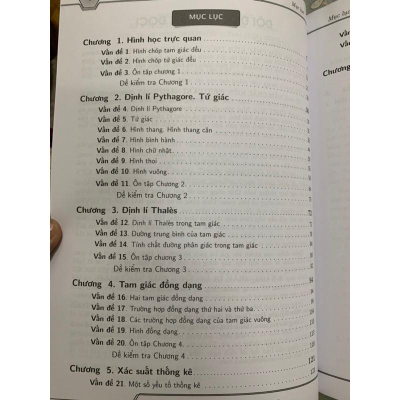 Sách -Combo 2 quyên Nắm chắc kiến thức và kĩ năng Toán 8 : Đại số -Hình học, xác suất thống kê