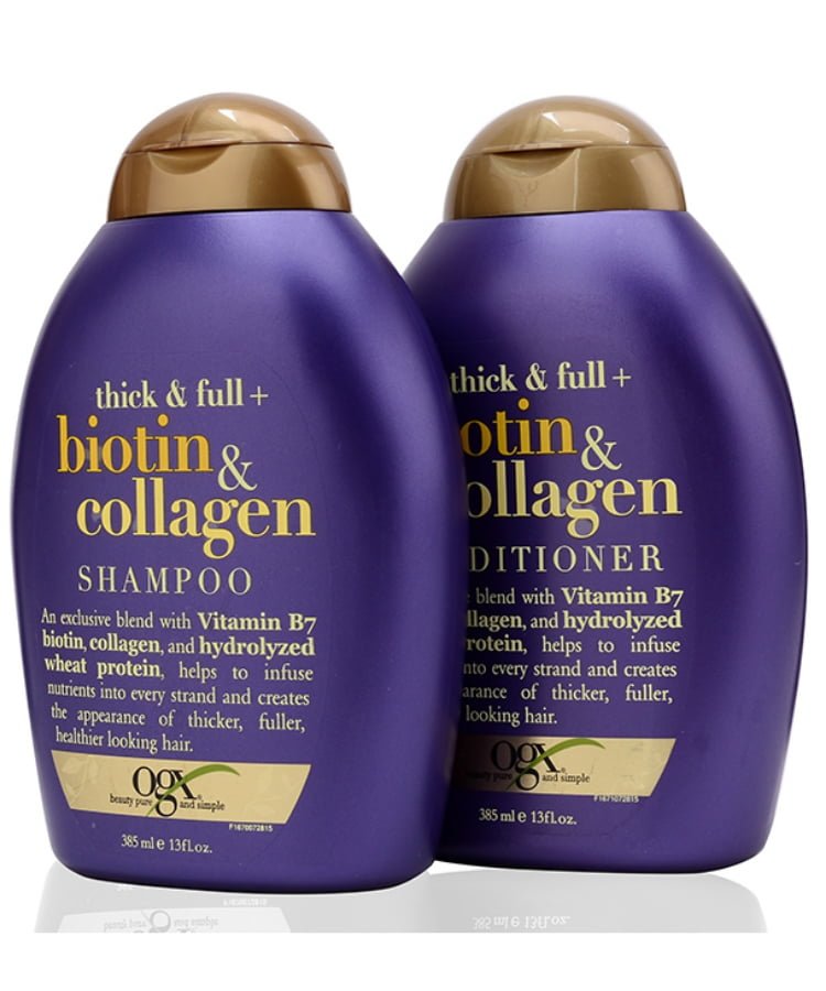 Bộ Dầu Xả Và Dầu Gội Ogx Biotin &amp; Collagen 385ml