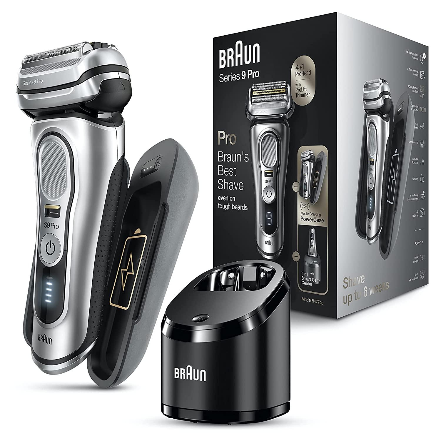 Máy Cạo Râu Nam Braun serie 9 Pro 9477CC / 9476CC / 9475CC, Nhập Đức, BH 12 Tháng, Hàng Chính Hãng