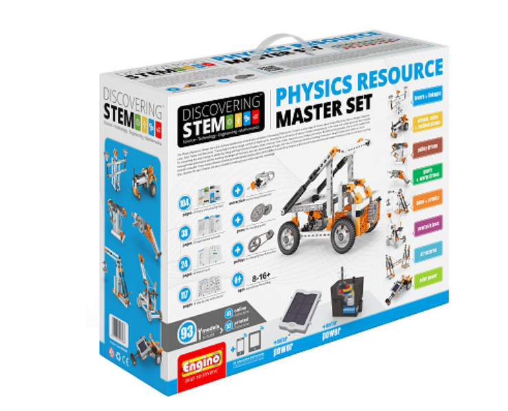 Đồ chơi lắp ráp Engino Discovering stem STEM50 - Bộ sưu tập vật lý 8IN1