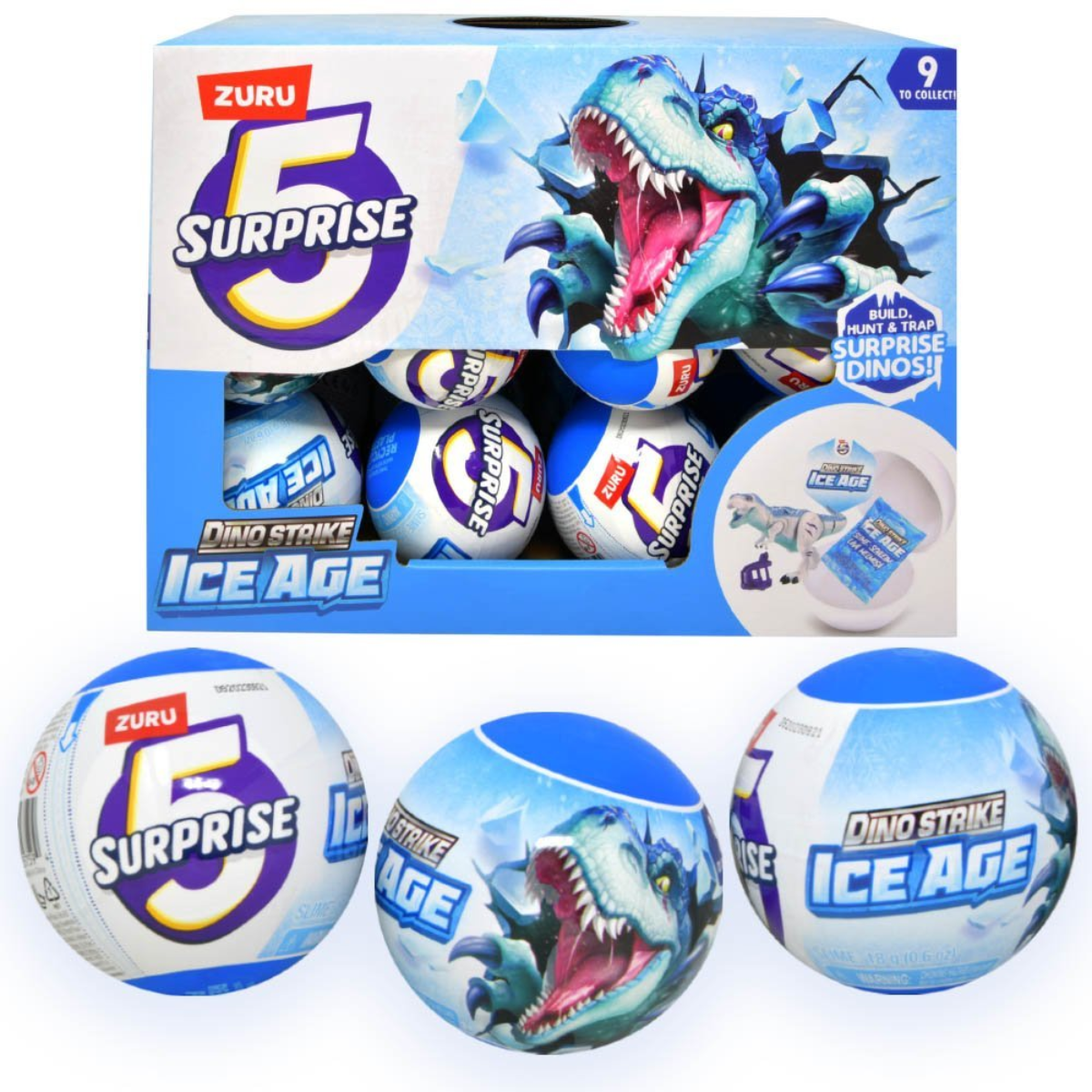 Đồ chơi trứng sưu tập khủng long kỷ băng hà 5 Surprise S6 (Giao mẫu ngẫu nhiên)