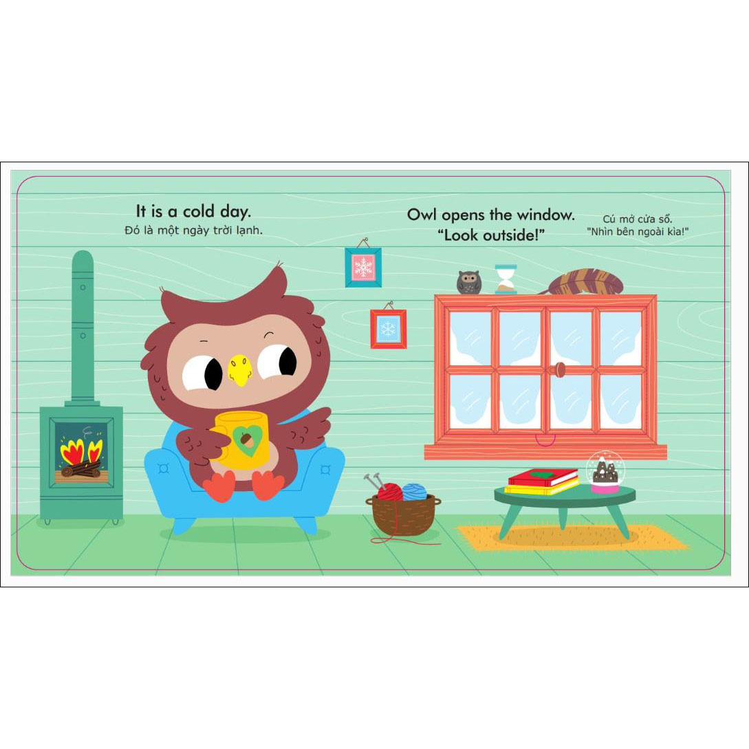 Sách English Zoo - Ngày Tuyết Rơi - Snowy Day - Song Ngữ Anh -Việt