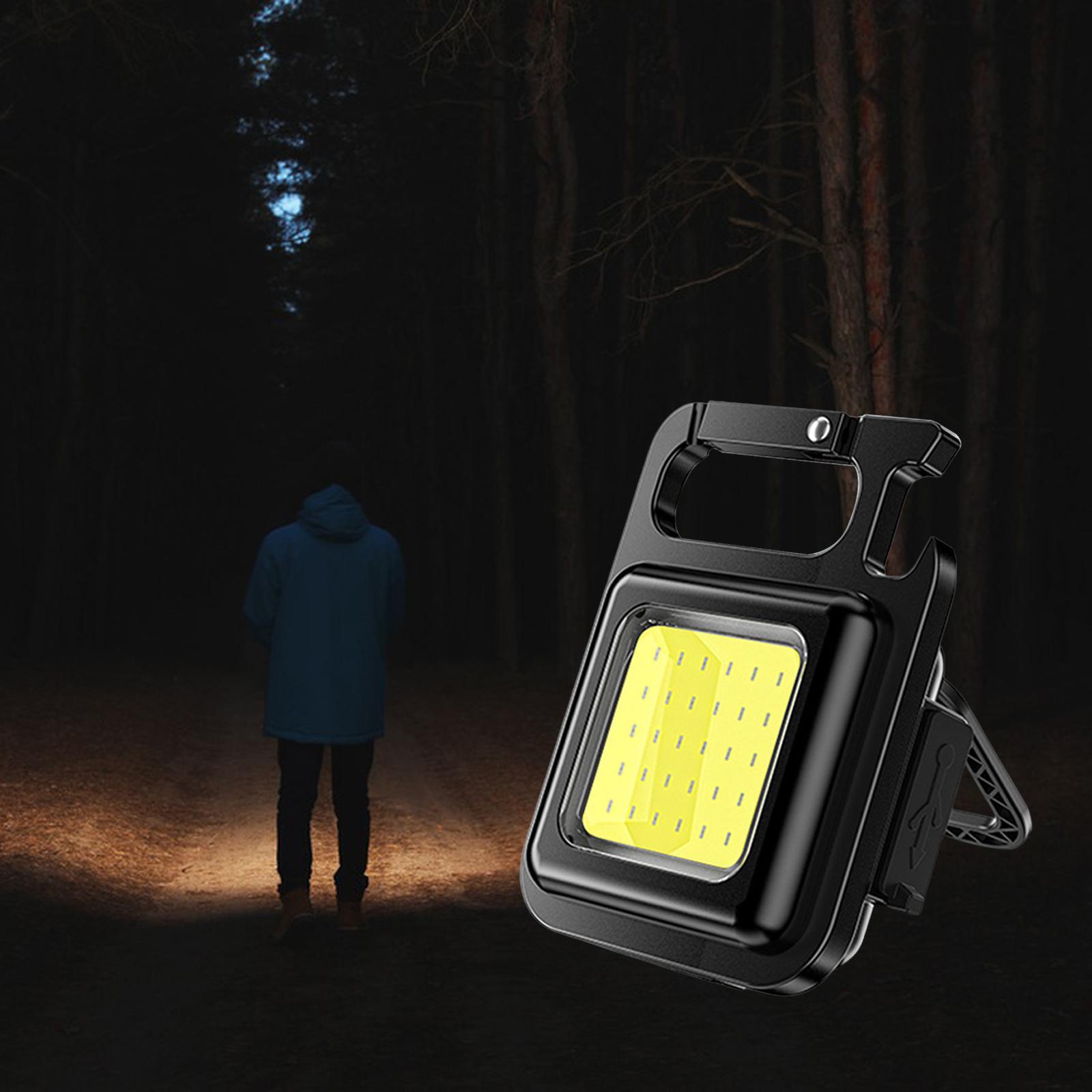 Mini COB Flashlight Portable Work Light USB Rechargeable for Outdoor Fishing