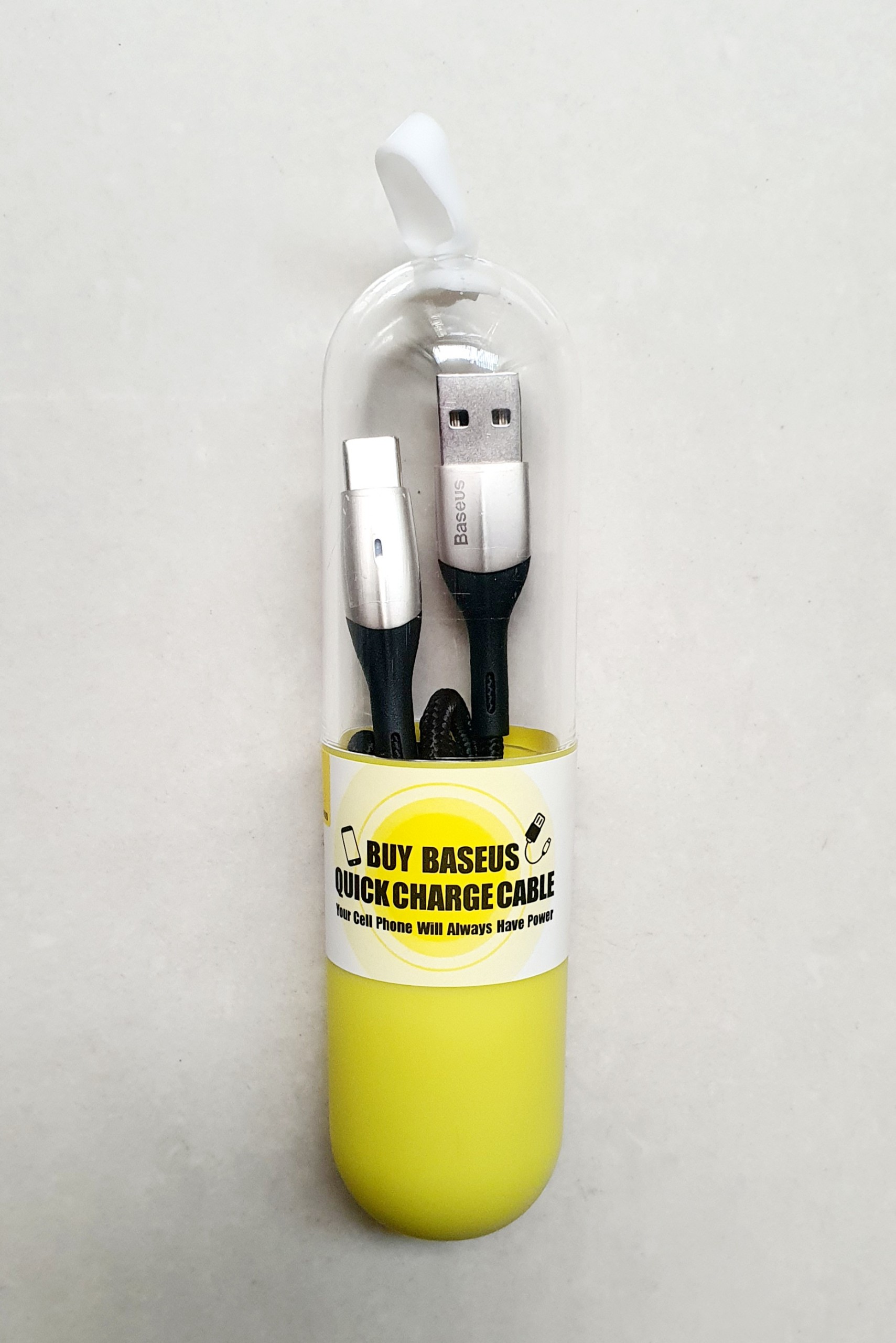 Cáp sạc nhanh Baseus Horizontal Data Cable USB to Type-C - Hàng chính hãng