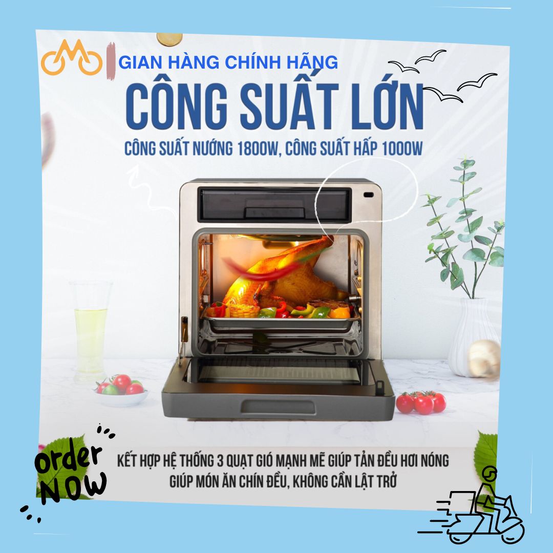 Nồi Chiên Hơi Nước TAPUHO TSF16 Dung Tích 16L 60 Chương Trình Nấu Công suất 1000W - 1800W Bảo Hành 24 Tháng- Hàng Chính Hãng