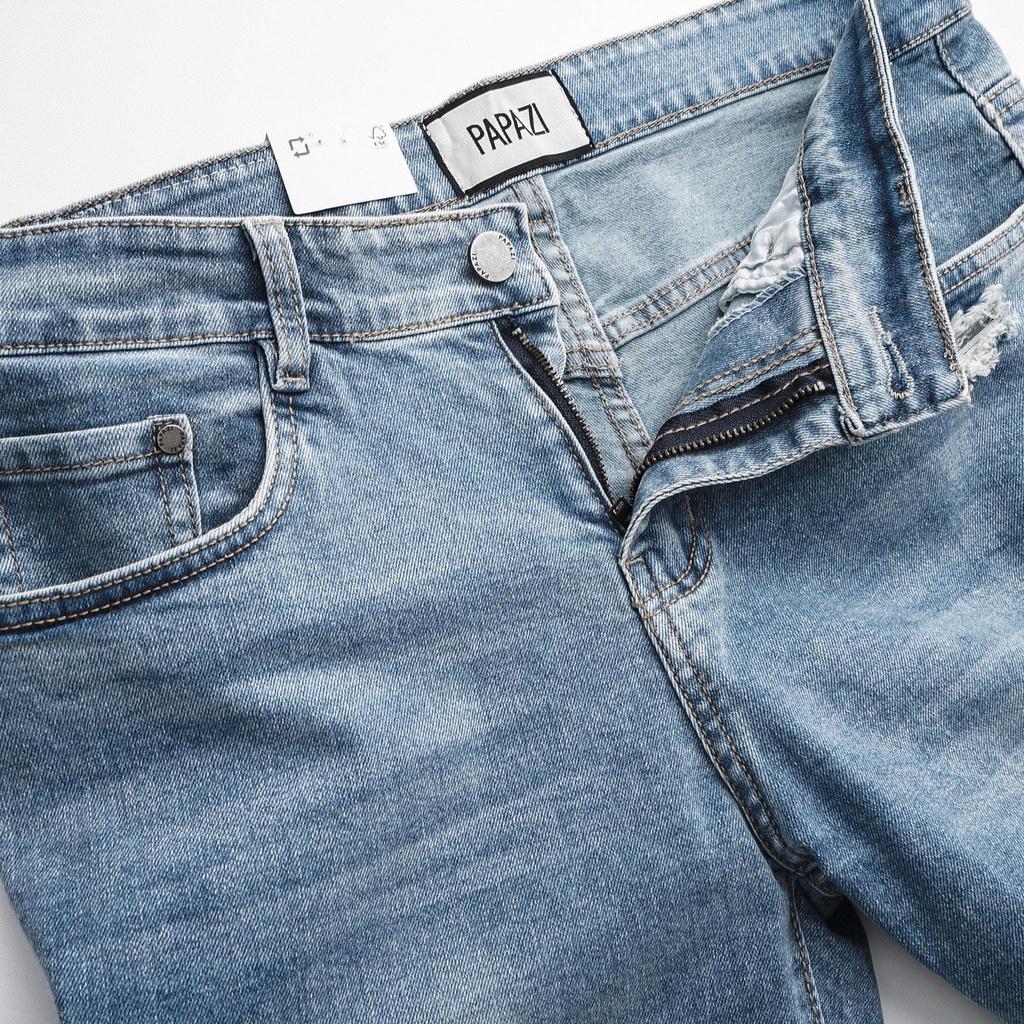 Quần Short Nam Vải Jean Cao Cấp form slimfit đẹp dễ phối đồ, phong cách cá tính - PAPAZI