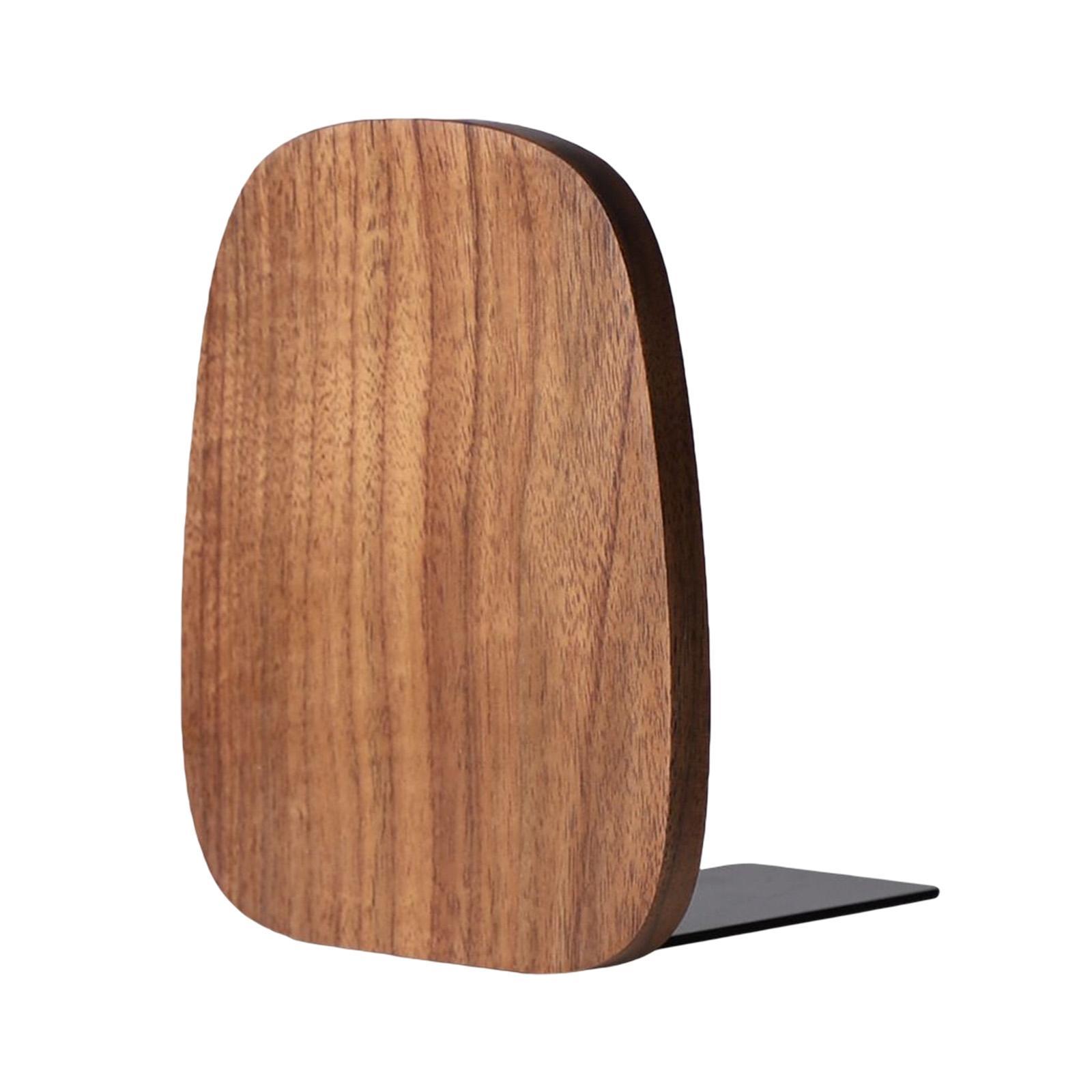 Books Stopper Book Support Wooden Bookends for Bedroom Office Office Workers