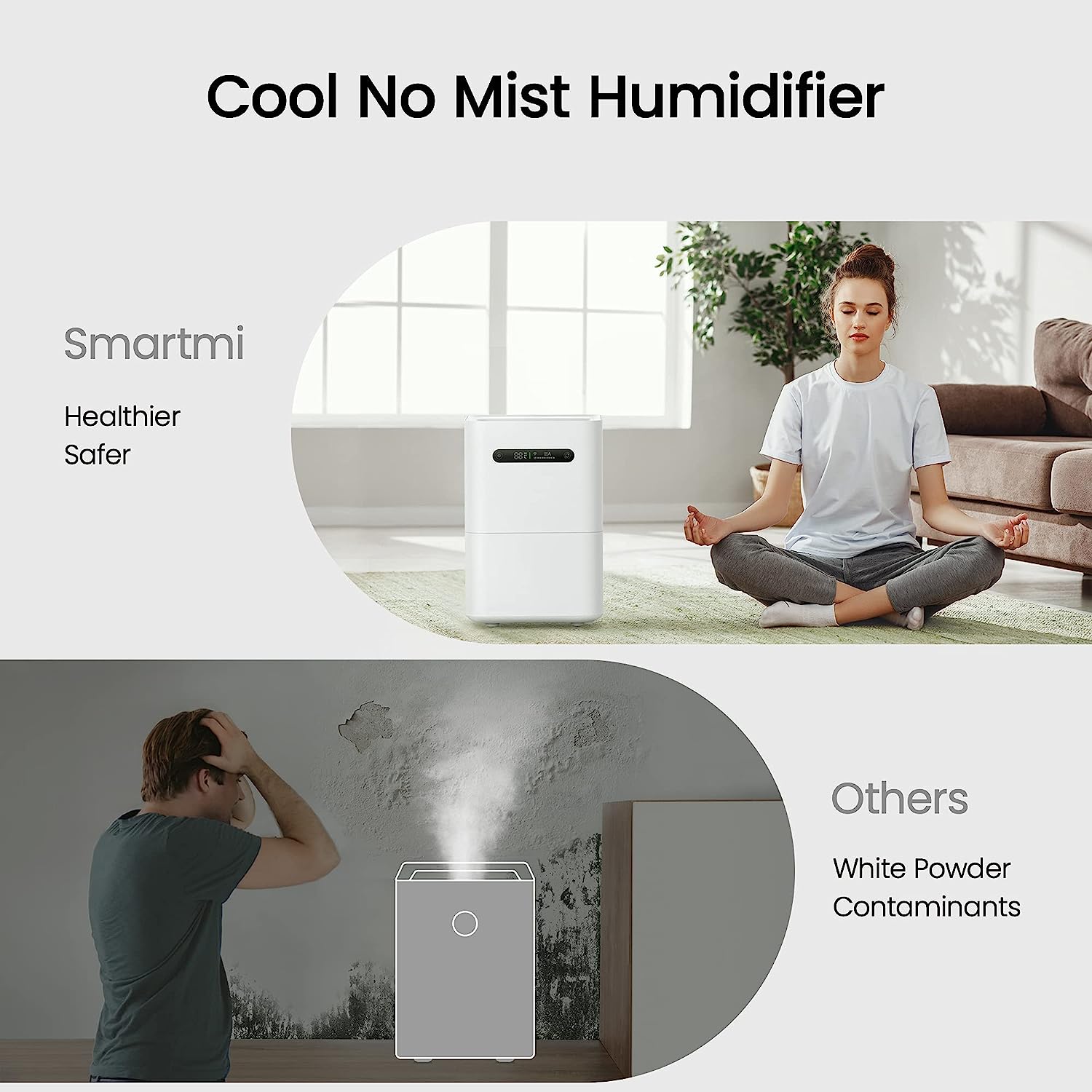 Máy Tạo Ẩm Xiaomi Smartmi Evaporative Humidifier 2 Thông Minh Tạo Ẩm Tự Nhiên Dung Tích 4 Lít, Kết Nối App Theo Dõi - Hàng Chính Hãng