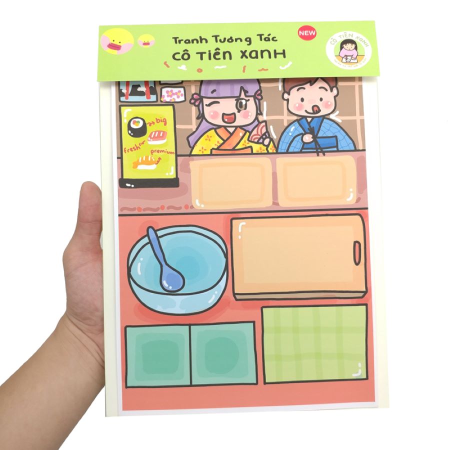 Bộ Tranh Tương Tác Cô Tiên Xanh - Tiệm Sushi Nhật Bản