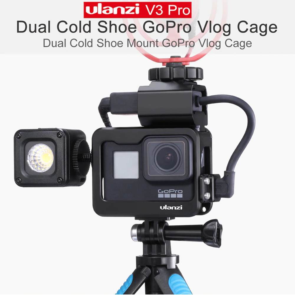 Khung dành cho máy quay hành trình GoPro Hero 5 6 7 Ulanzi V3 Pro Case (FUEC5) - Hàng chính hãng