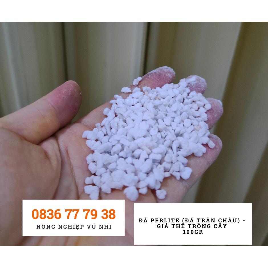 Đá perlite (đá trân châu) - giá thể trồng cây 100gr