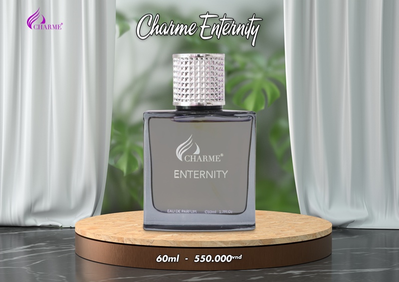 Nước hoa nam cao cấp, Charme Enternity, lưu hương lâu, hương thơm nam tính, mạnh mẽ, phù hợp phái mạnh, 60ml