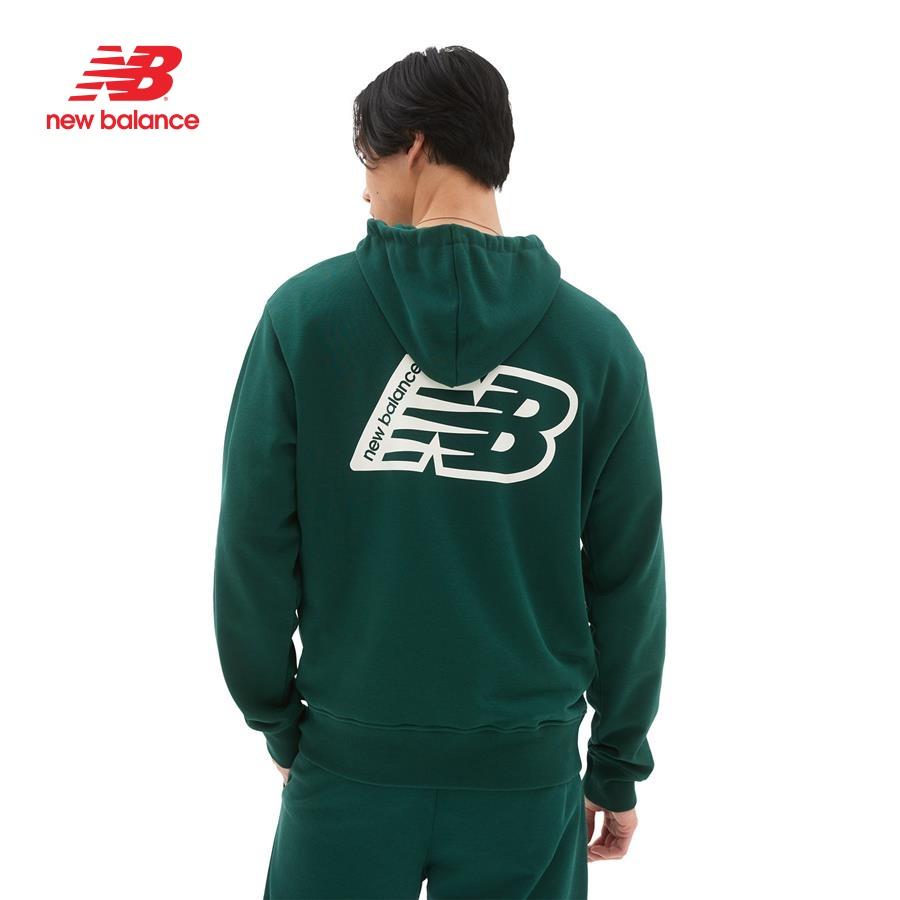 Áo khoác hoodie thời trang nam New Balance APP LIFESTYLE HOODIES M NIGHTWATCH GREEN - AMT23511NWG