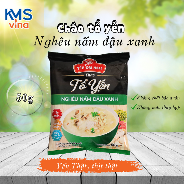 Cháo tố yến nghêu nấm đậu xạnh 50g