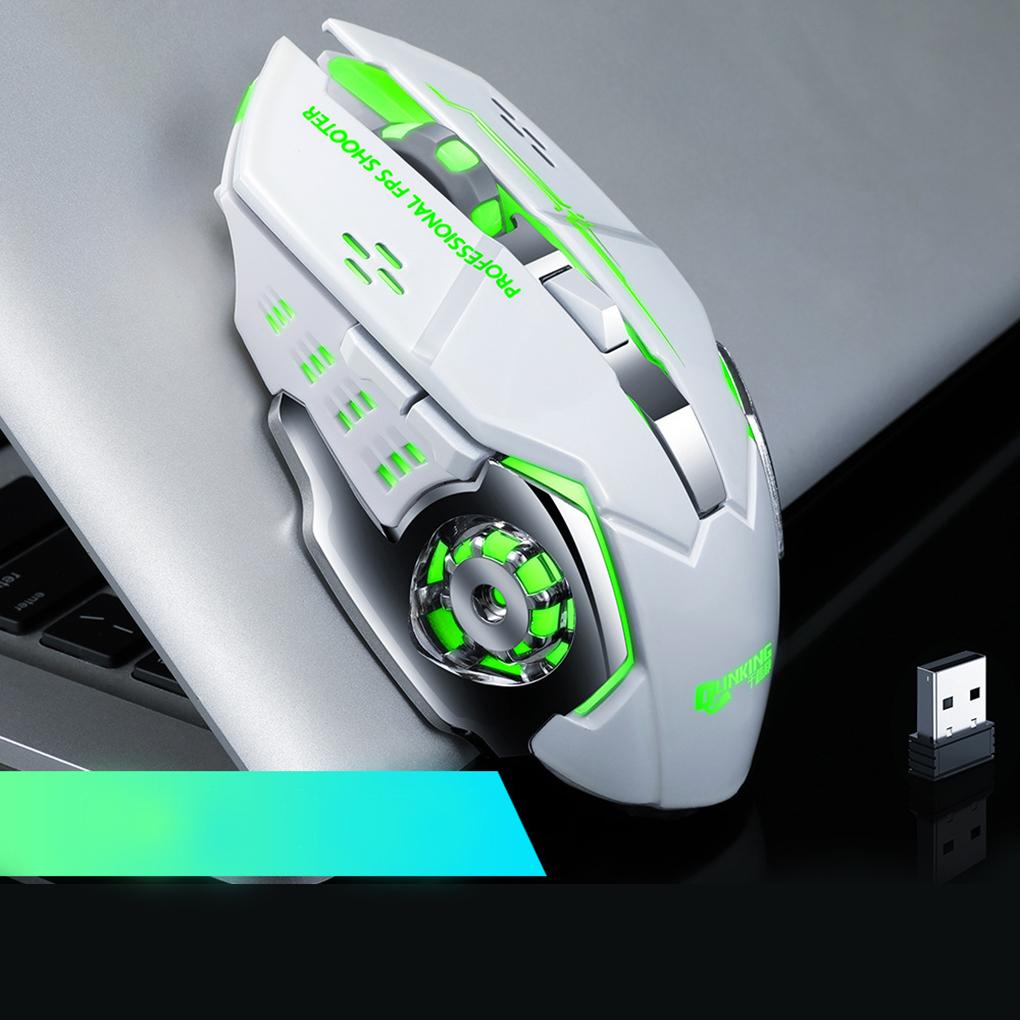 3200DPI Có Thể Điều Chỉnh Quang Không Dây Chơi Game Thoáng Mát Pro Game Thủ Chơi Game Đèn LED Chuột Máy Tính USB Thu Chuột Cho Laptop máy Tính