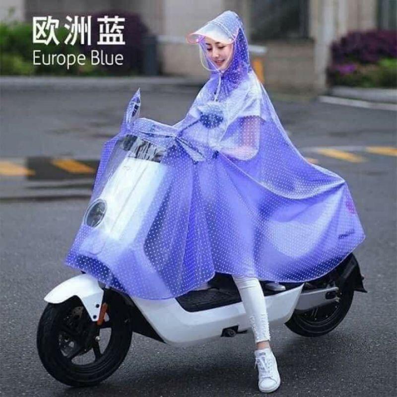 Áo mưa chấm bi siêu dai loại xịn 2 đầu