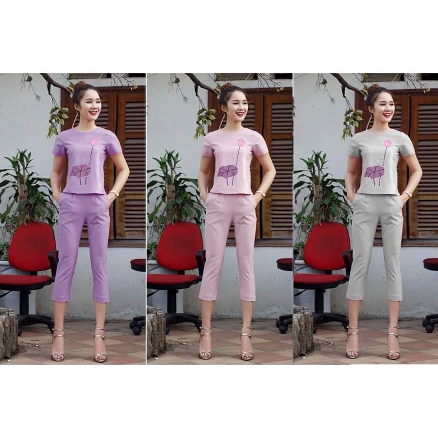 BỘ ĐỒ IN 3D HOA SEN B11 cao cấp