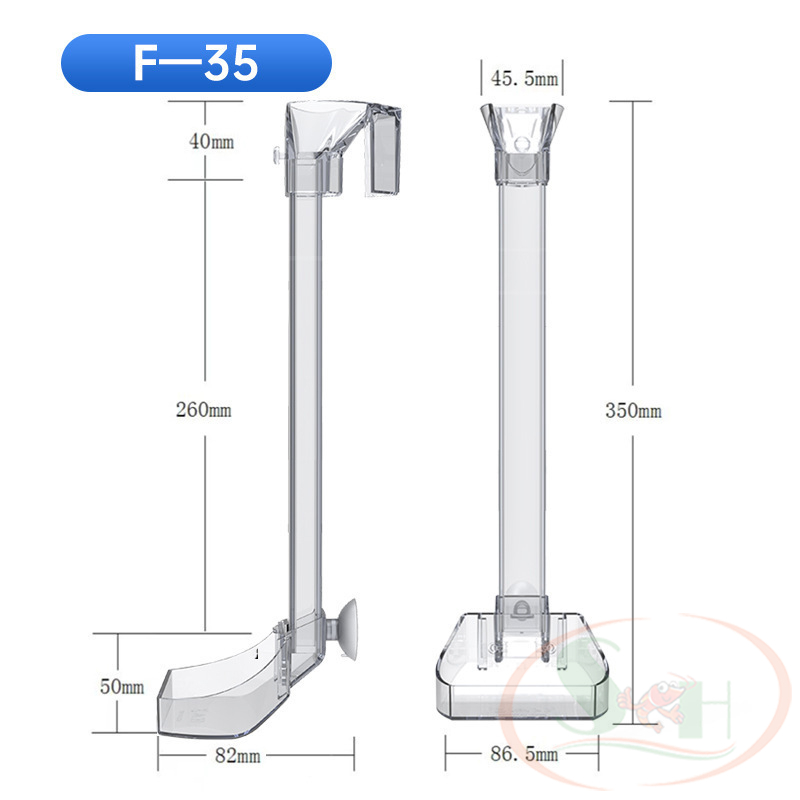 Bộ ống chén Jeneca Feeder hít móc thành hồ dẫn thức ăn cho cá tép cảnh
