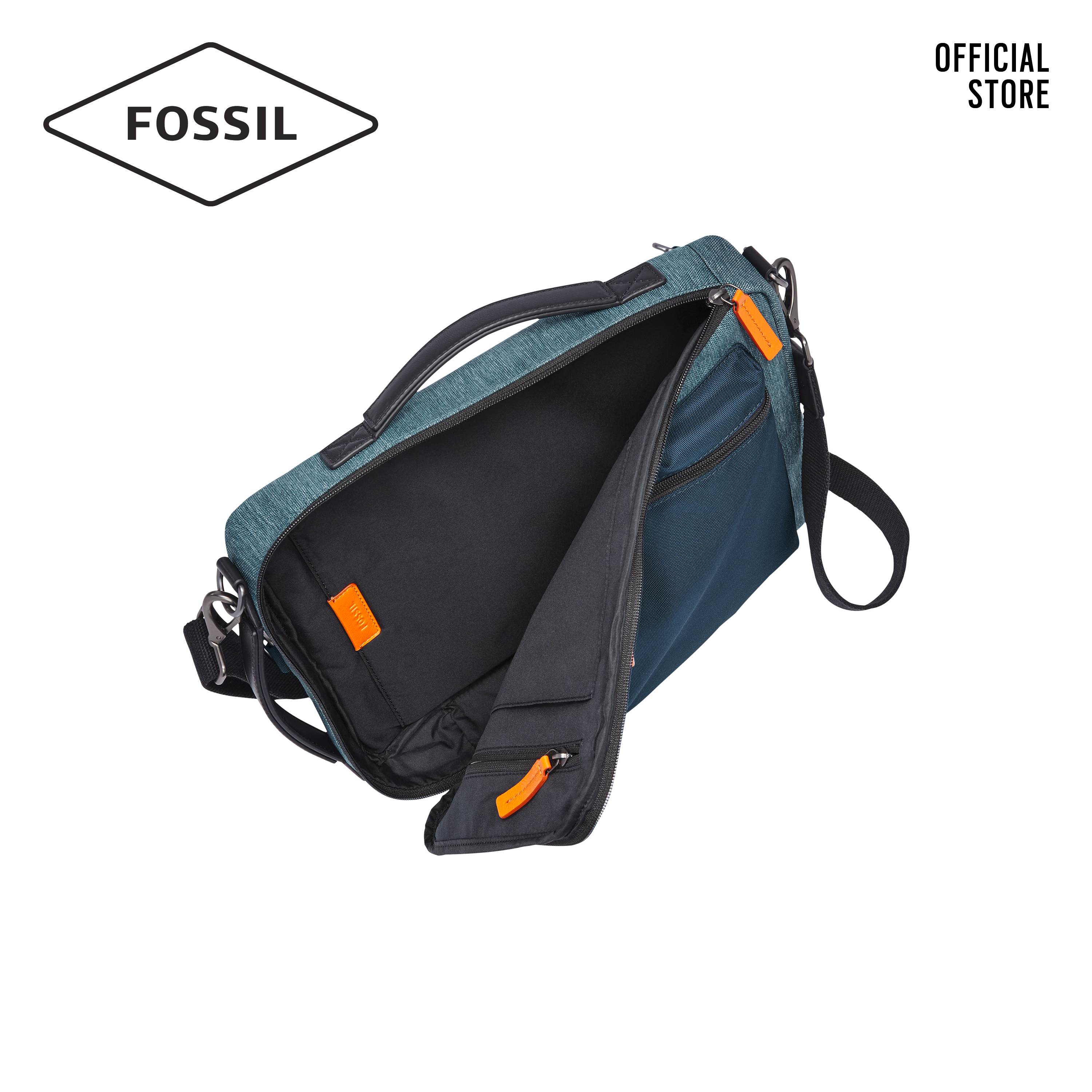 Túi đeo vai nam thời trang Fossil Buckner Commuter MBG9514470 - xanh