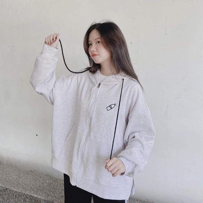 Áo khoác nam , áo khoác nữ , áo hoodie nam , áo hoodie nữ , Áo khoác hoodie nam nữ nữ mặc in chai nhựa , áo khoác form rộng vải nỉ ngoại dày mịn , hàng chuẩn shop