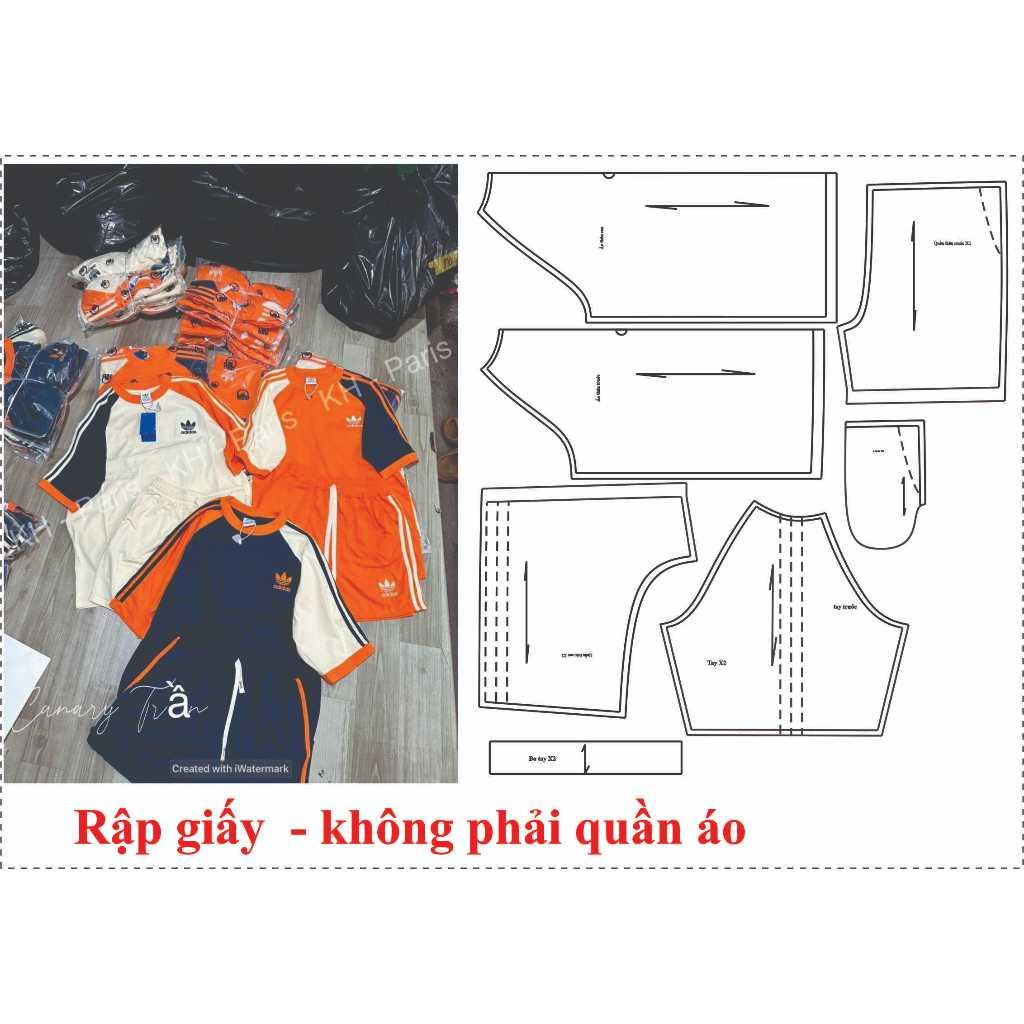 Rập Giấy A0 bộ thun tay ragland mã 1689 - không phải quần áo