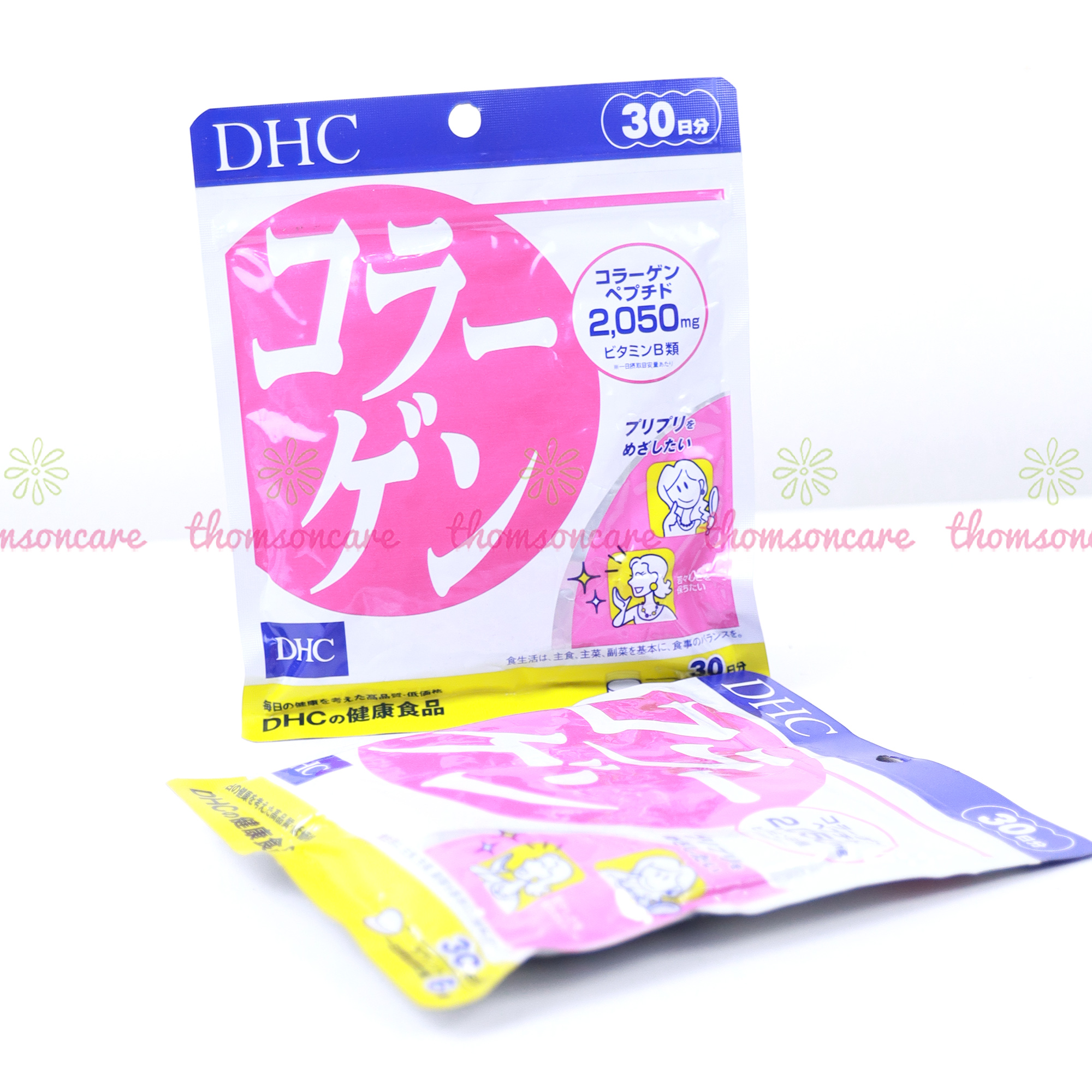 Combo đẹp da Collagen DHC 180v, Vitamin C DHC 60v, Lcystine 60v - Gảm lão hóa , giúp tóc chắc khỏe , da mịn màng , Bổ sung Collagen và Vitamin C - Thomsoncare