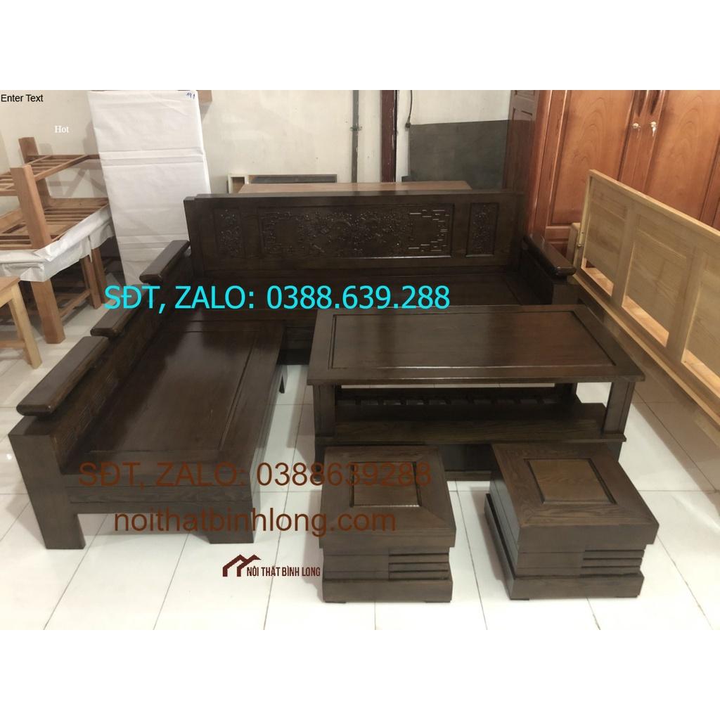 Bàn ghế sồi xám