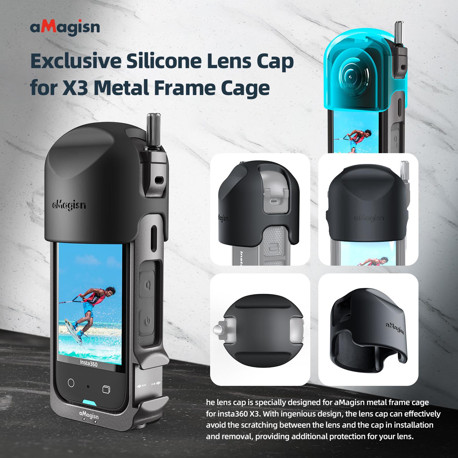 Đối với Insta360 x3 kim loại Cage Cage Insta360 x 3 Phụ kiện khung mở rộng bảo vệ máy ảnh