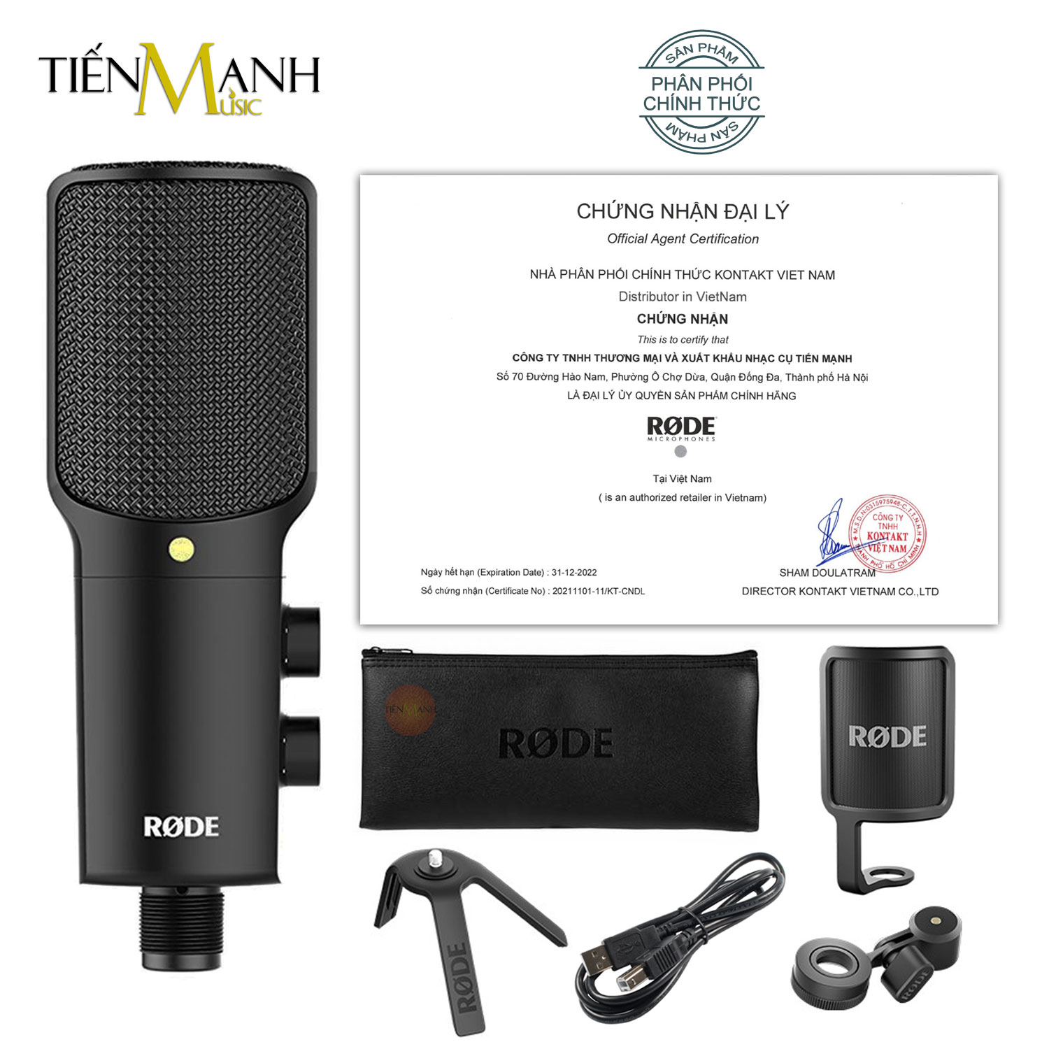 Micro Rode NT-USB, NT-USB+ Plus Thu Âm Podcast Livestream, ASMR Mic NTUSB Microphone Phòng Thu NT USB Hàng Chính Hãng