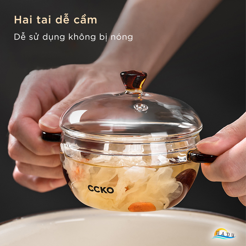 Thố Chưng Yến Mini Thủy Tinh Cao Cấp 315ml Đạt Chất Lượng Đức CCKO