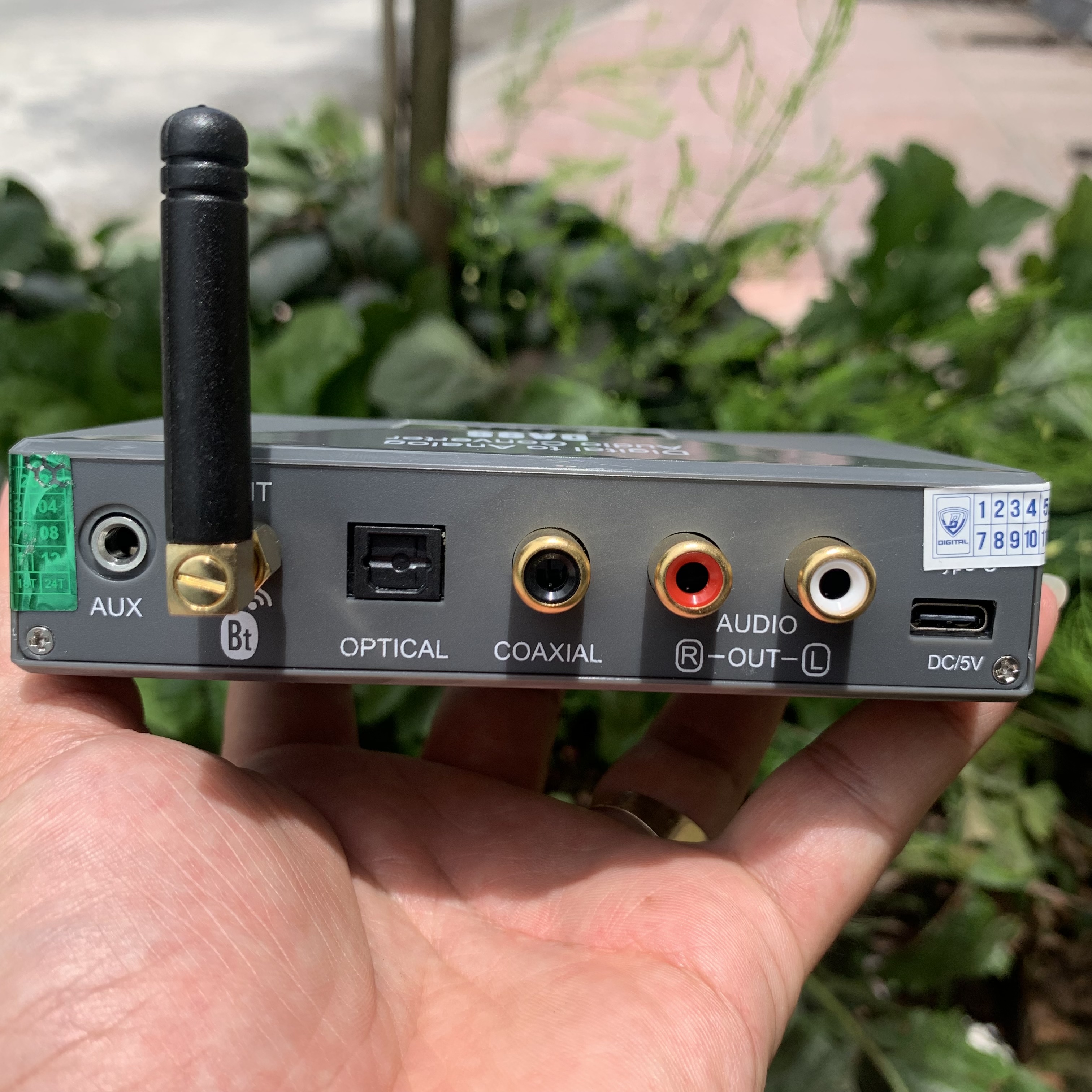 VietKTV DA9S - DAC giải mã âm thanh nghe nhạc chất lượng cao 24bit - Có khiển từ xa, bluetooth 5.0 - Chuyển đổi quang học sang AV - Hàng chính hãng 