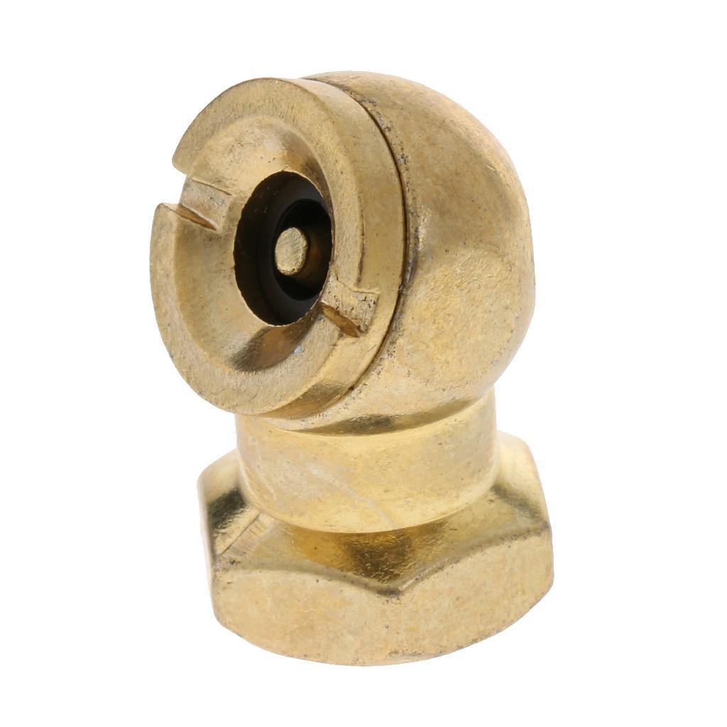 Solid Car Tyre Tire Inflation Nozzle Air Blow Gun Tip Accessory Zinc Alloy