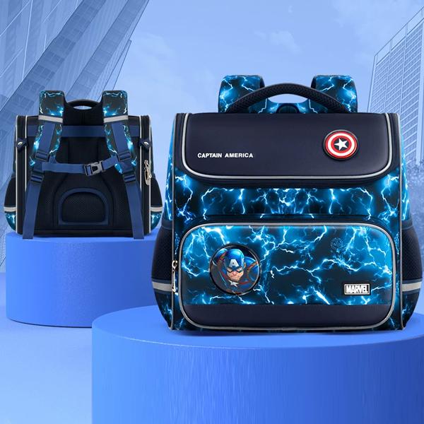 Ba Lô Chống Gù Captain America - Ume BA5889A1 - Màu Xanh Dương