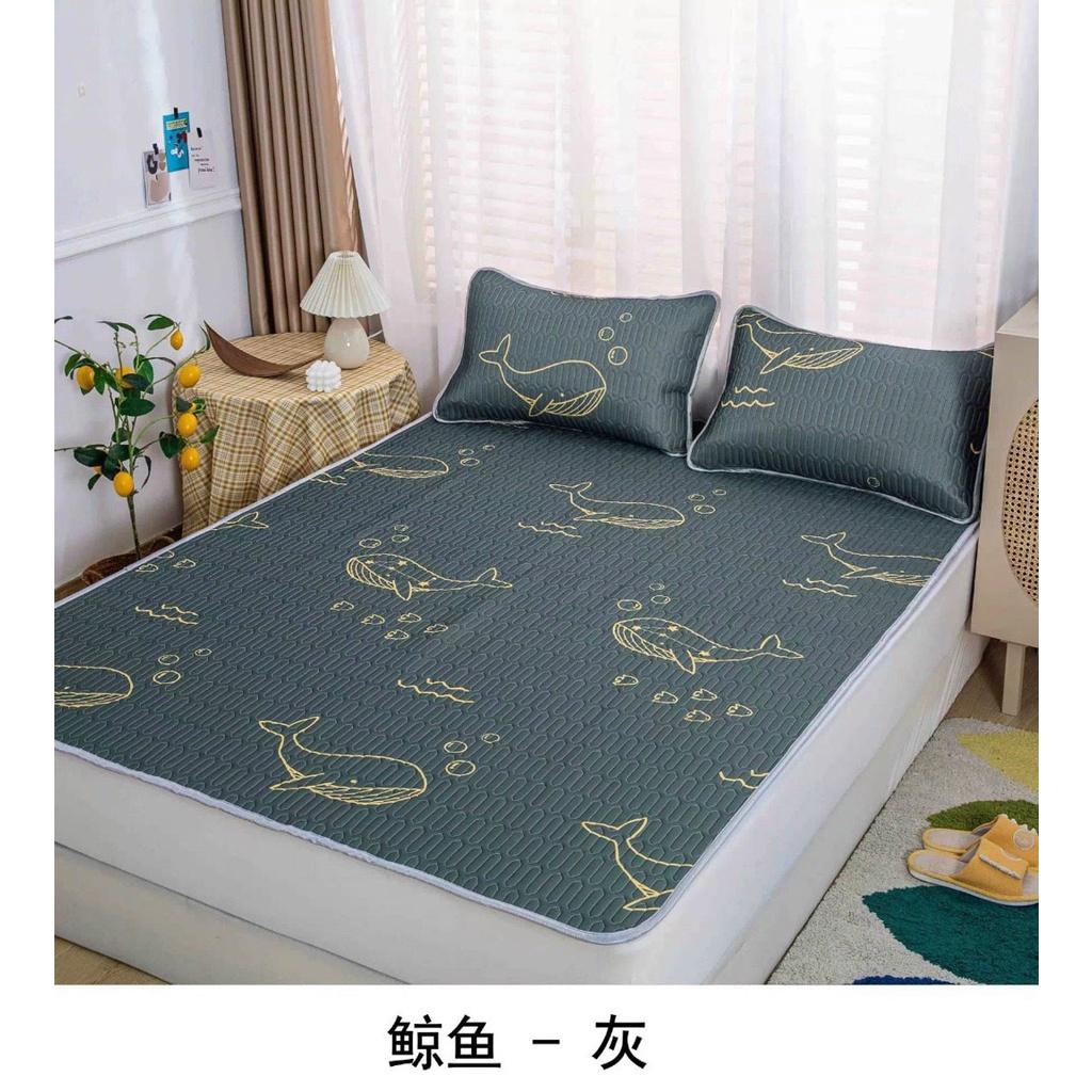 Chiếu Điều Hoà Cao Su Non Mát Lạnh 2D Hàng Nhập Khẩu Cực Đẹp - Mát Mềm Mịn Giá Rẻ - bedding.1210